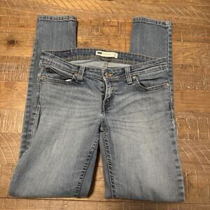 Women's Blue Jeans Levi's Demi Curve Low Rise Skinny W29 L32 Denim Pants